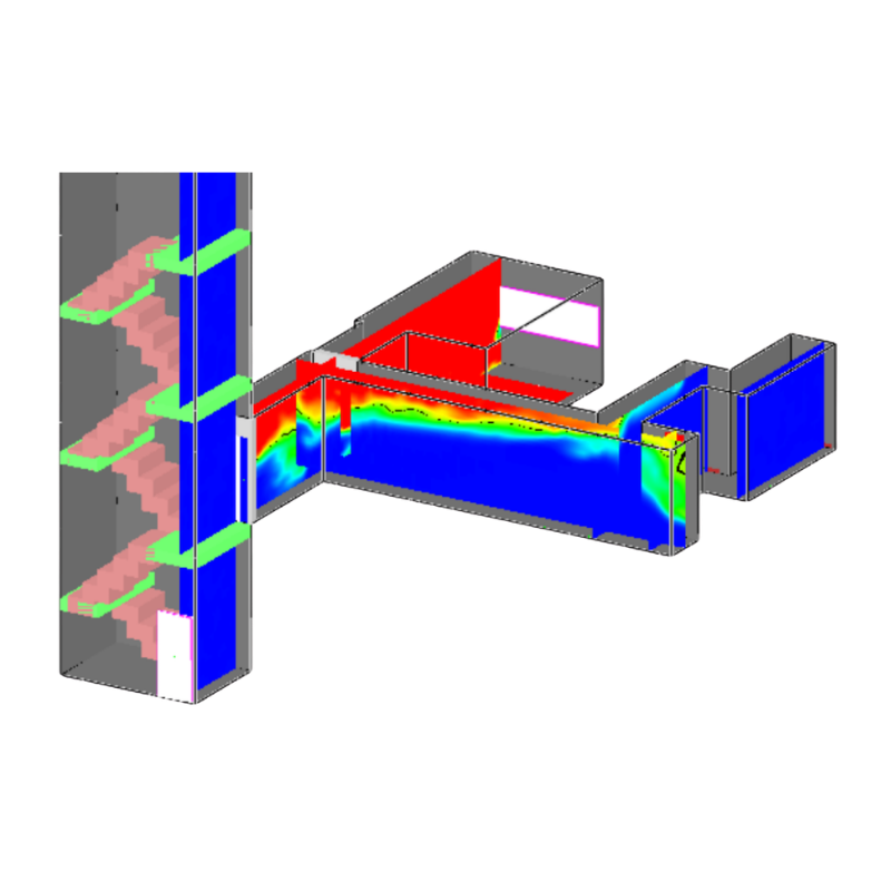 CFD smoke modelling simulation