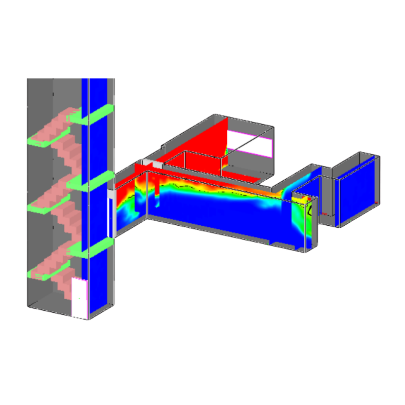 CFD smoke modelling simulation